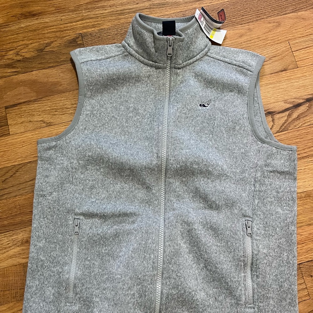 Girls’ Outerwear Sweater Fleece Vest in Heather Gray